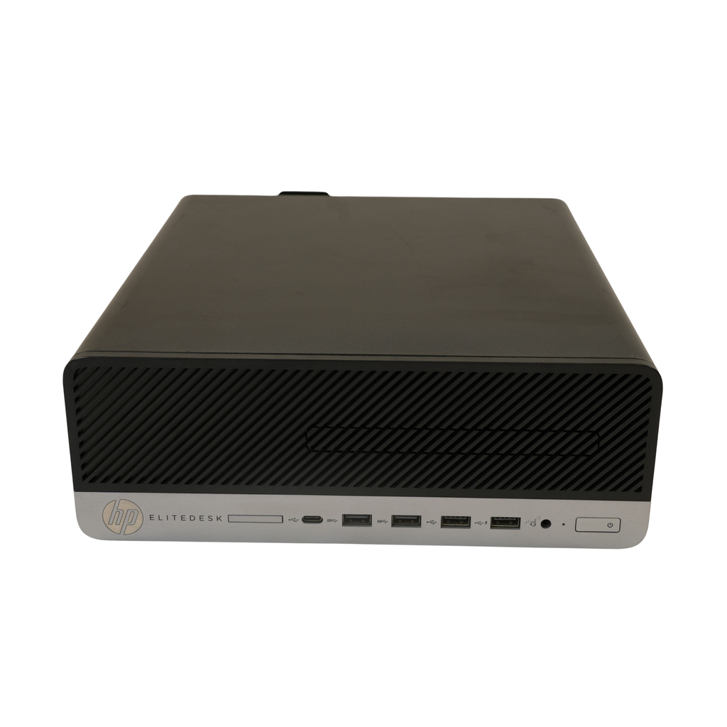 Refurbished HP EliteDesk 705 G4 SFF desktop front view