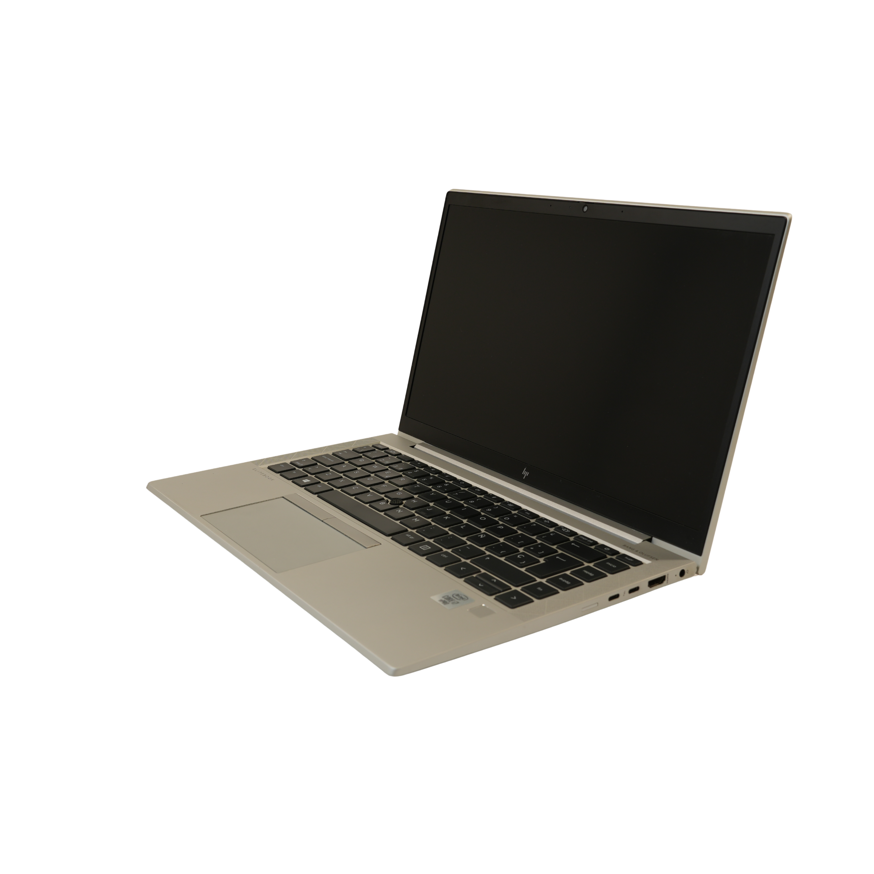 Refurbished HP EliteBook 840 G7 14-inch laptop angled front view