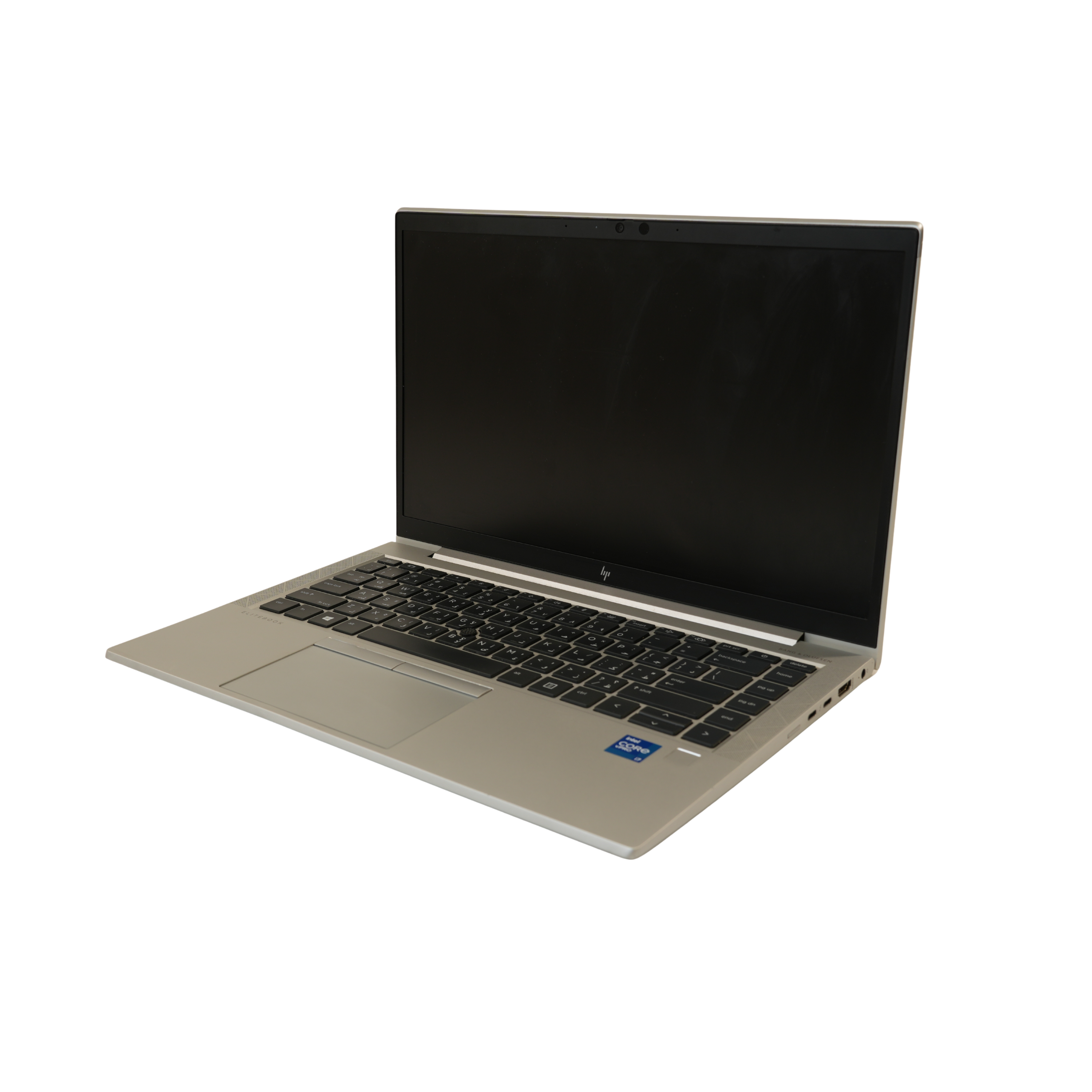 Refurbished HP EliteBook 840 G8 14-inch laptop angled front view